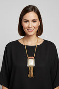 Long Camel Shell Necklace