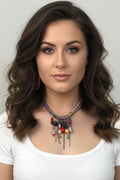 Multi Coloured, Fashionable Australian Made Designer Necklace