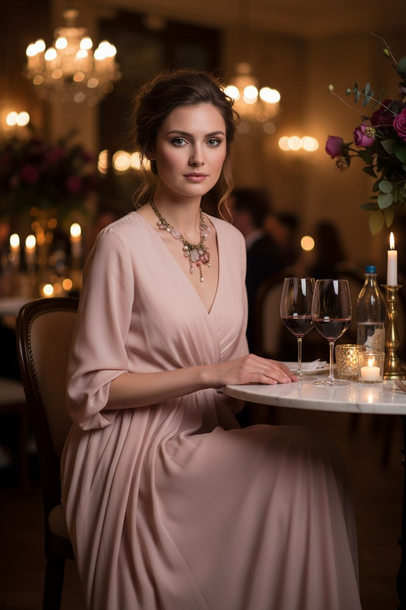 Semi Precious Multi Stone Stylish Necklace