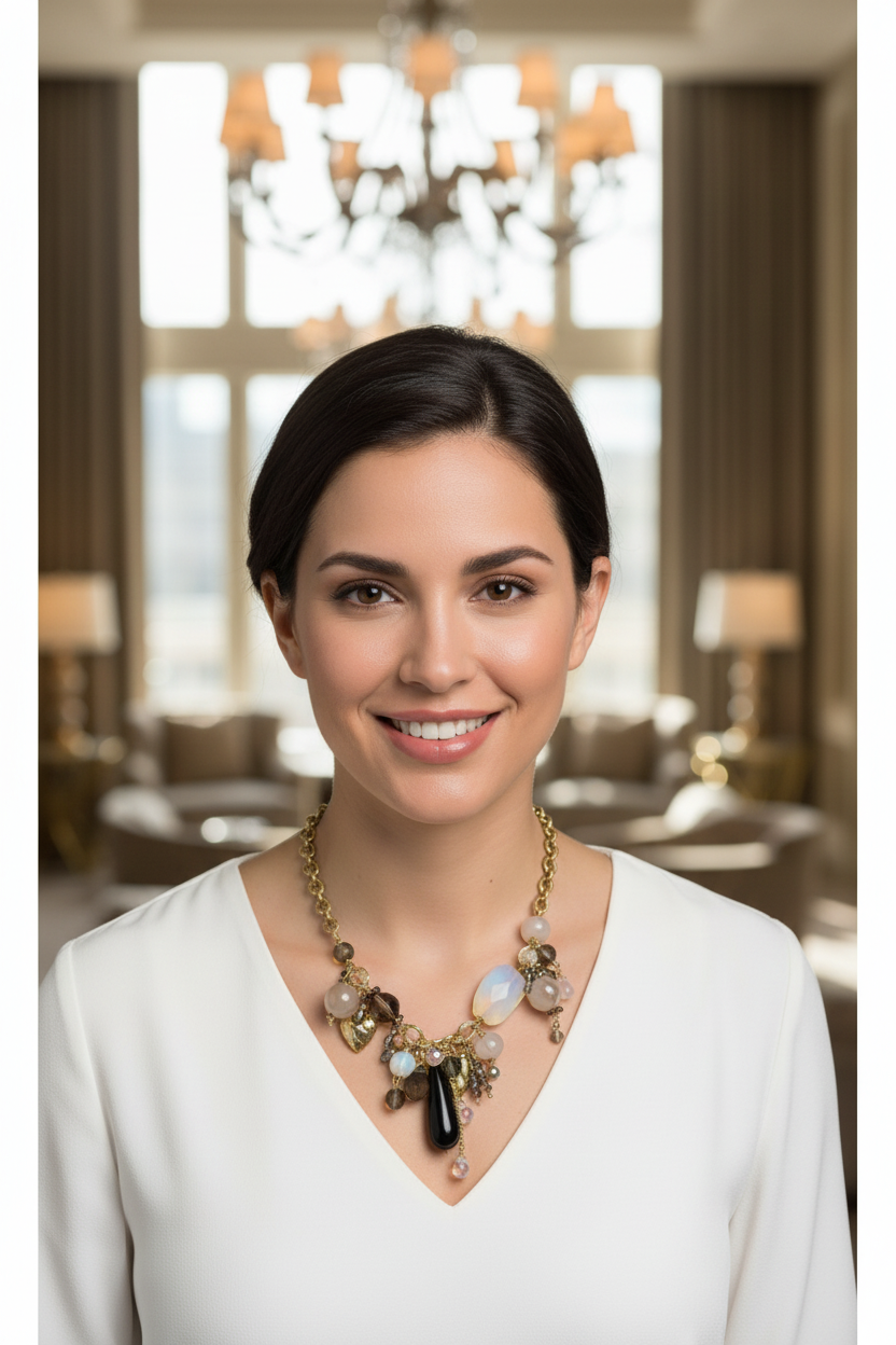 Stunning Semi Precious Stone Necklace