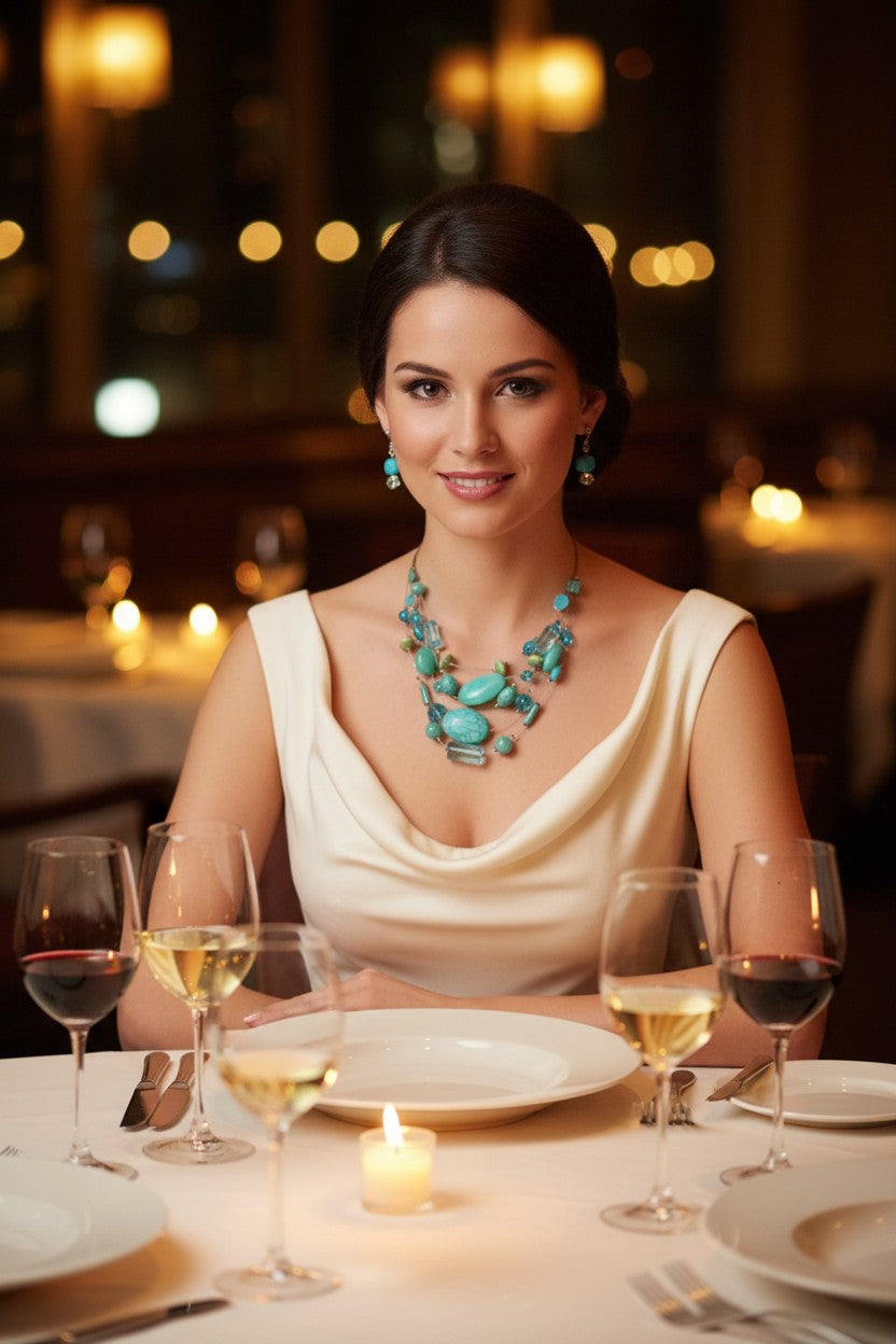 Stunning Multi Strand Necklace