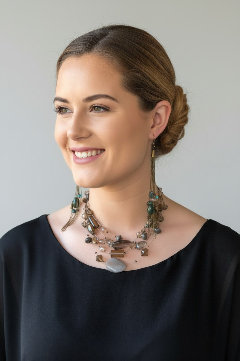 Stunning Multi Strand Necklace