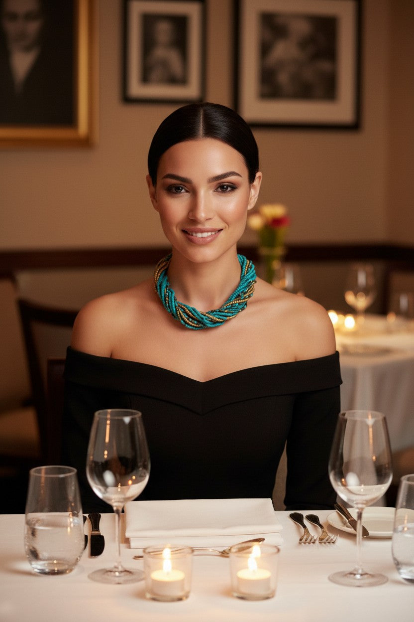 Multi Strand Beaded Necklace