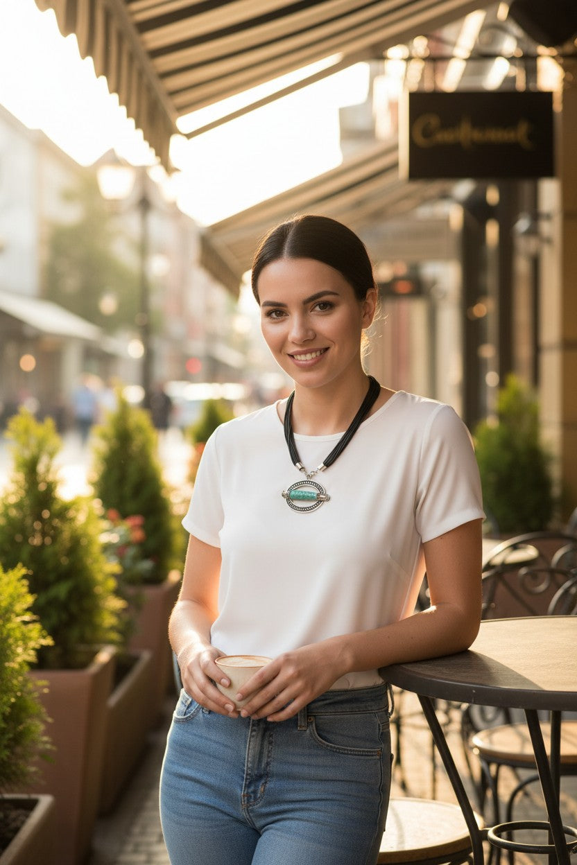 Stylish Necklace With Fashionable Designer Pendant