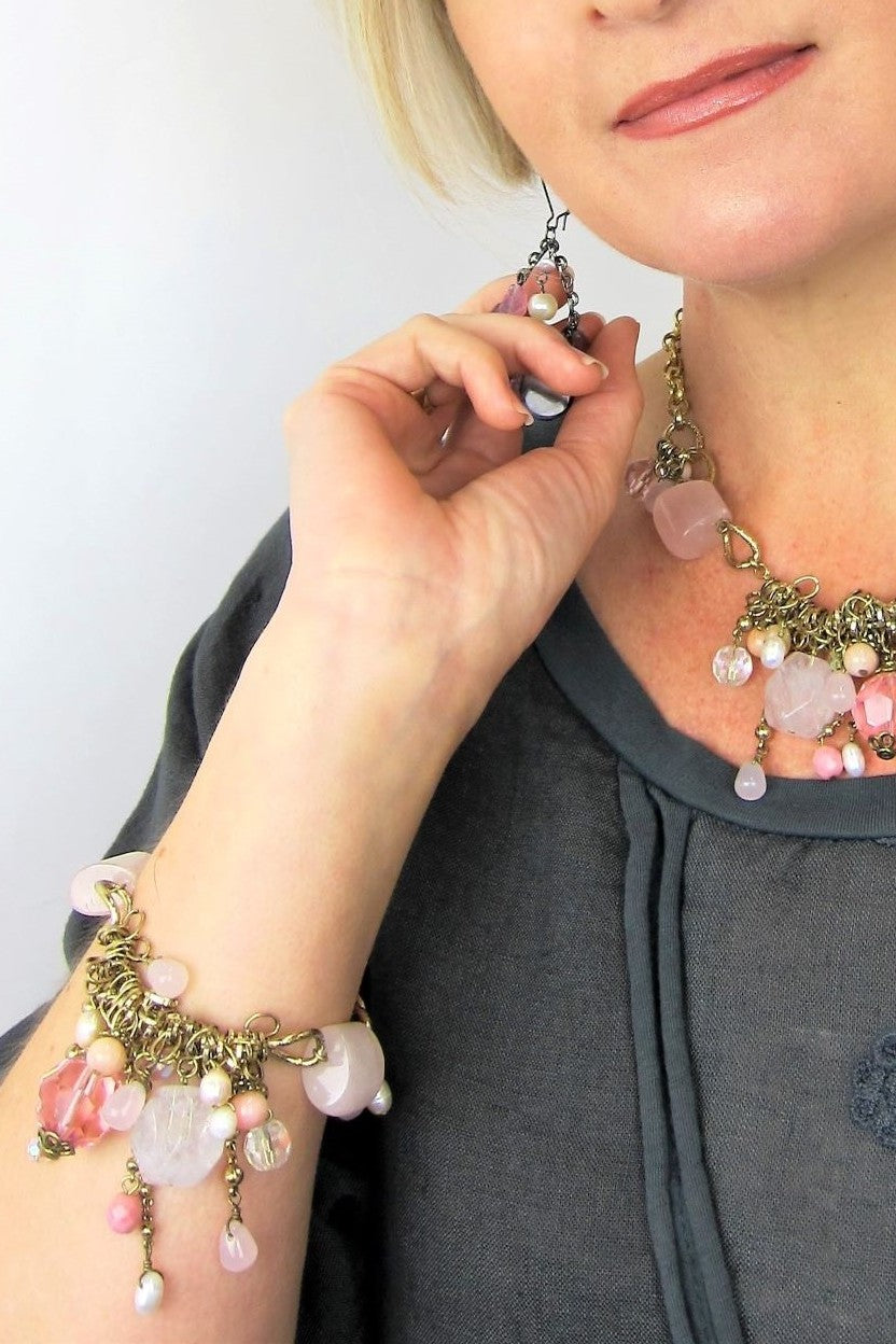 Glamorous Semi Precious Bracelet