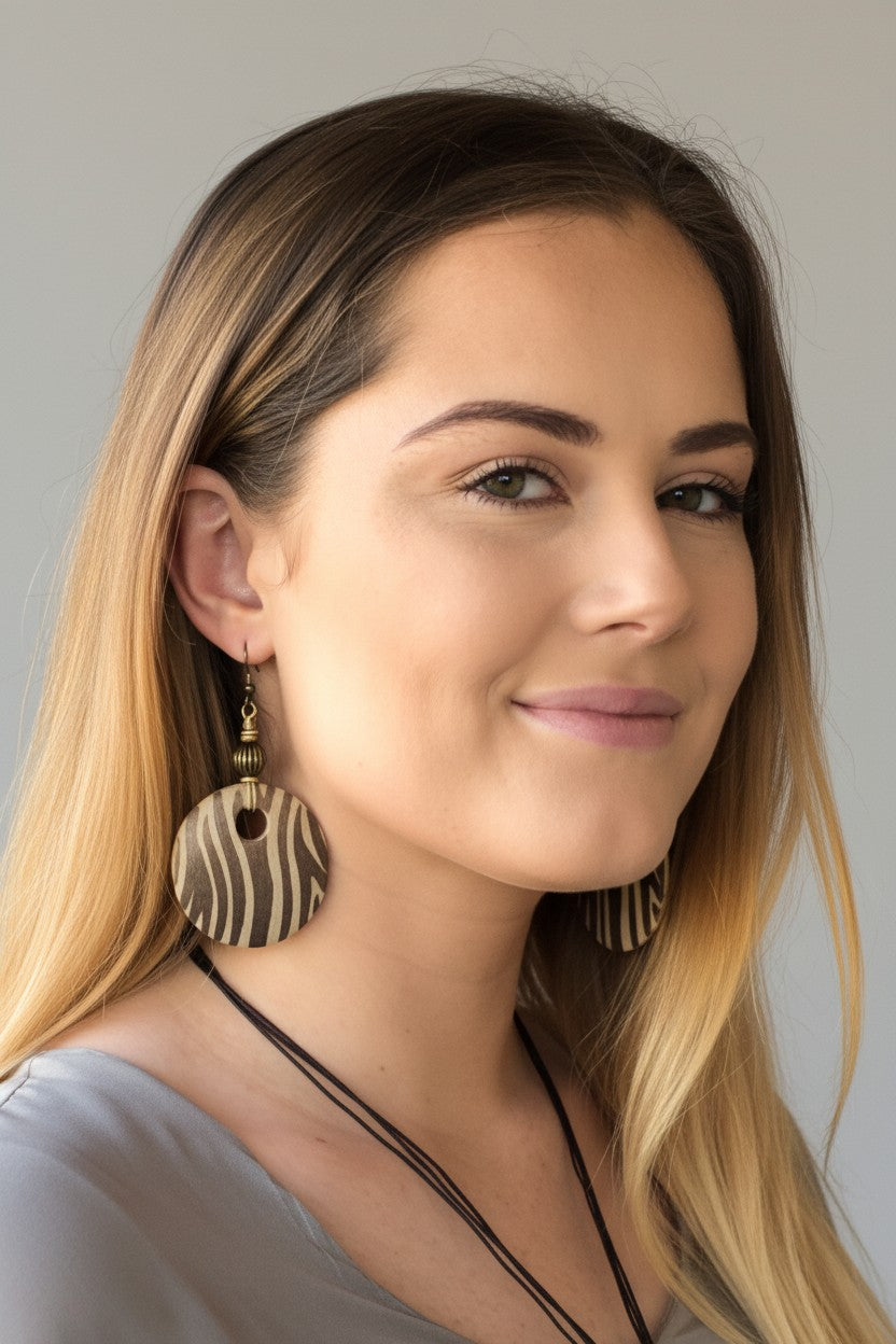 Stunning Tiger Print Earrings