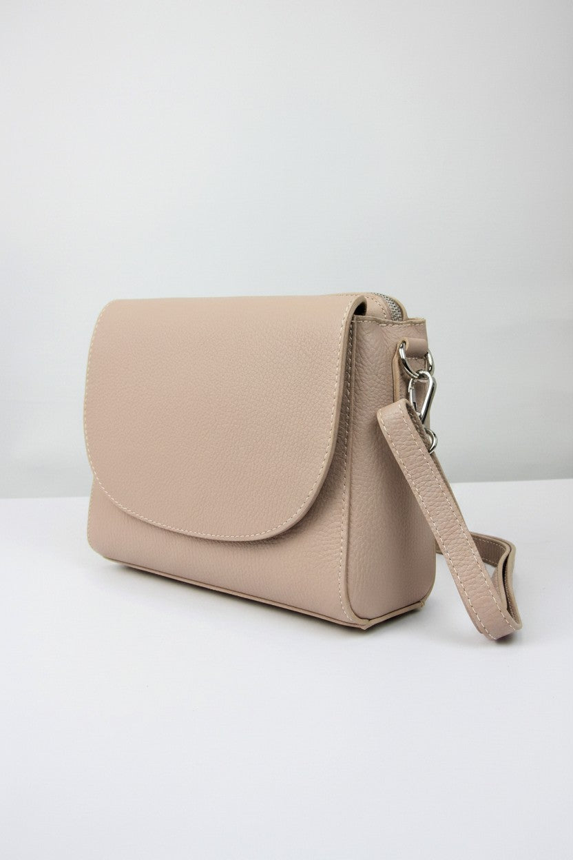 Italian Leather Compact Shoulderbag-BM213