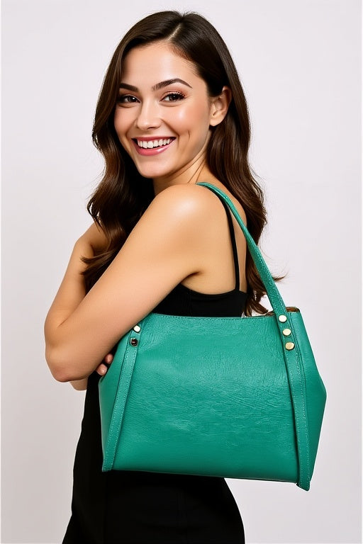 Genuine Italian Leather Hand/Shoulder Bag- BM527