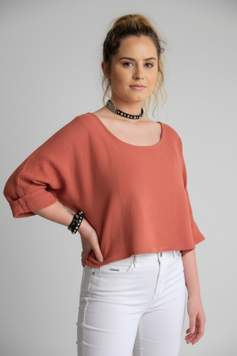 Conti Moda Cheeky Italian Cotton Crop Top