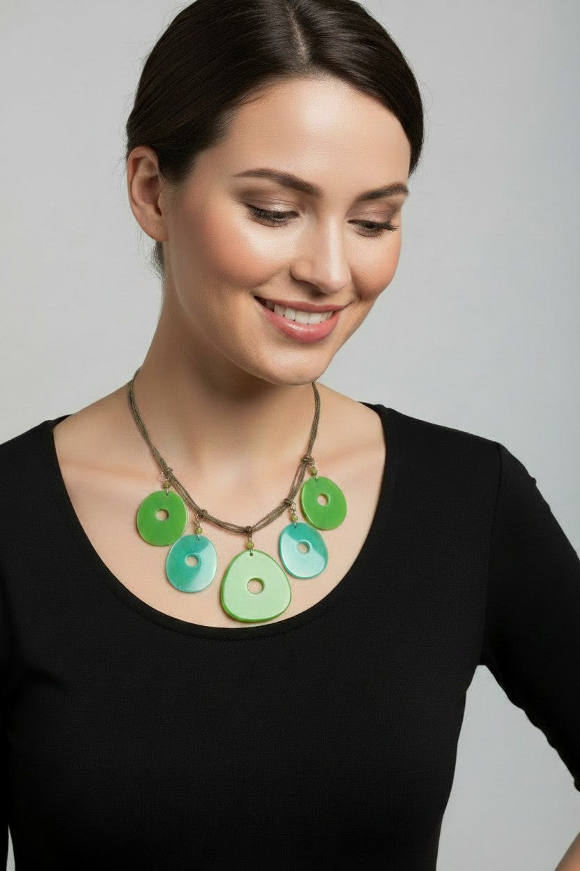 Aqua Shell Necklace
