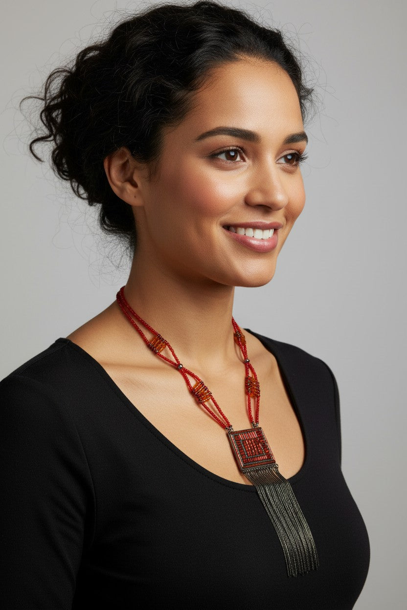 Stylish Seed Bead Necklace
