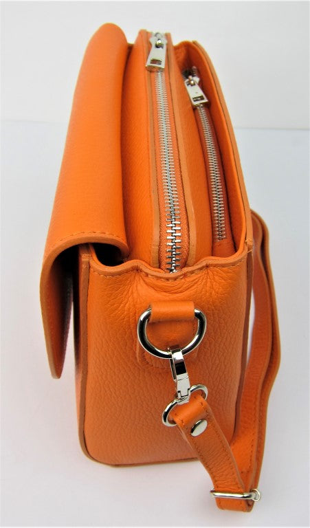Italian Leather Compact Shoulderbag-BM213