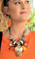 Extravaganza Vintage Italian Multi Bead Necklace, lasies fashion, womens fashion accessories, colourful beads. italian multi cords